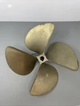 Acme Inboard Propeller Left Hand X 15.75 Nibral Cup 1/8" 4 Blade Bronze. Fixed Price $600.00.
