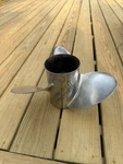 Used Oem Mercury Laser 14 X Stainless Outboard Propeller # 48-16544 19P. Fixed Price $209.90.