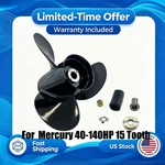 14X11 Outboard Propeller For Mercury 50 70 75 90 100 115 125HP 15T 48-77338A45. Fixed Price $98.00.