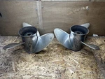 Pair Of Viper Stainless Steel Propeller 14 3/4X 17 Pitch Omc Outboard And. Fixed Price $350.00.