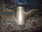 Reverse Rotation Quick Silver 48-30391A1-15 Mercury Brass Boat Propeller. Fixed Price $117.50.