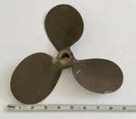 Vintage Brass Boat 3 Blade Propeller Grand Rapids AM21. Fixed Price $45.00.