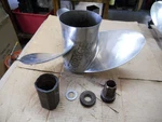 Mercury Mirage Right Hand Ss. Propeller 15.5" X 17P Brp Hub 3 Blades 48-18278. Fixed Price $150.00.