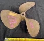 Federal 17" X Pitch 3 Blade Left Hand Bronze Inboard Boat Propeller. Fixed Price $279.99.