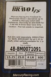 New Mercury Bravo Fs 4-BLADE Stainless Steel 15.25" X Lh 8M0071091. Fixed Price $925.00.