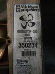 Michigan Dyna-quad Blade PROPELLER18RH18 1.5" Sae Part # 350234. Fixed Price $900.00.