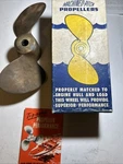 Michigan Machinist Pitch Propeller,s Brass 2 Blade AJC-73. Fixed Price $74.99.