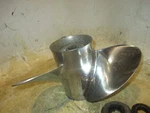 Johnson 150HP 60 Degree 2 Stroke Outboard Solas Stainless Propeller (14X19). Fixed Price $250.00.