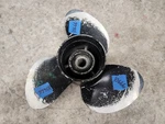 Aluminum 14" X 11P Solas Amita Propeller, 3411-140-11, Yamaha Hub, P10666. Fixed Price $19.00.