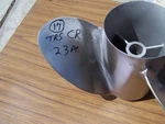 Recon.counter 14 5/8" X 23P Quicksilver Mirage Ss Prop, 15 Spline, 48-13245-23,. Fixed Price $255.00.
