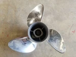 Left Hand 14 3/4" 20P Evinrude Johnson Viper Ss Prop, Tbx Hub, Fits Most, #391. Fixed Price $334.00.