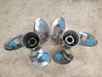 Pair Of 15" 14P Evinrude Johnson Brp Viper Ss Propellers, Tbx, P5790 P5791. Fixed Price $667.00.