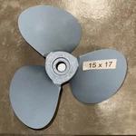 Volvo Penta 3 Blade 17 Pitch Aluminum Left Hand Propeller. Fixed Price $170.00.