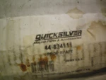 Quicksilver Mercury #44-824111 Prop Shaft (few Rust Spots On It), Free Freight. Fixed Price $124.95.