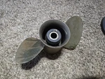Vtg Brass Quick Silver Boat Motor 2-BLADE Propeller 19P 48-29656 A2. Fixed Price $59.99.