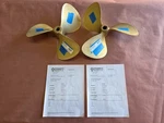 Re-conditioned Pair Of 15" X 21P Michigan Dyna-jet Bronze Props, P7491 P7492. Fixed Price $1025.00.