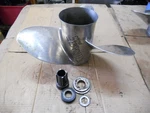 Mercury Mirage Lh Ss. Propeller 15.5" X 17P Brp Hub 3 Blades 48-90159. Fixed Price $200.00.
