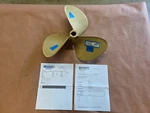 Re-conditioned Rh 19" X 17P Federal Equi-poise Bronze Prop, 1/2" Bore, P7584. Fixed Price $910.00.
