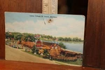 Vintage Postcard Indian Village St. Ignace Michigan (has Pin Hole). Fixed Price $5.00.