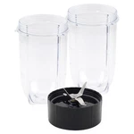 Cross Blade And 2 Pack Tall Cup Replacement Part Combo For Magic Bullet MB1001. Fixed Price $19.99.