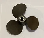 Michigan Vintage 3-BLADE Amc 651 Bronze Brass Boat Propeller 10 X 11 Pitch. Fixed Price $59.95.