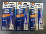 Lot Of 3 Permatex Form-a-gasket Sealant Oil & Grease Resistant 1.5 Oz. Fixed Price $12.99.