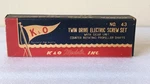 K&o Models Vintage 50'S Twin Drive Elec Screw Set W/ Gear Unit Propeller Shafts. Fixed Price $99.00.