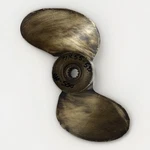 Vintage Michigan 2 Blade Brass / Bronze Boat Propeller Ajc 577 10" Inch. Fixed Price $74.25.