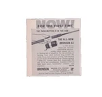 1962 Print Ad Bronson Bell Co Fishing Rod Reel Push Button Rochester Michigan. Fixed Price $7.96.