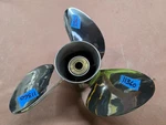 16" 21.5P Suzuki Stainless Steel Propeller, 3X16X21.5R, 4.75" Gearcase, P11360. Fixed Price $515.00.
