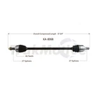 Front Pass Right Cv Axle Shaft Surtrack KA8068 For Kia Soul 2.0L 12-13 Aut Trans. Fixed Price $111.18.