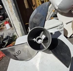 # 48-74599 Mercury Cleaver 21P Stainless Steel Propeller 14-3/4 X Lh K10. Fixed Price $225.00.