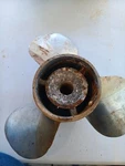 13 3/4" X 21P Mercury Ss Propeller, 48-73982-21, Yamaha Honda Suzuki 4.75" P8562. Fixed Price $113.52.
