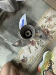 Ron Hill Stainless Propeller 14.75 X 19 Cleaver / Semi Merc. Fixed Price $500.00.