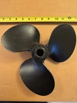 Michigan Wheel 3-BLADE Blk. Propeller Apprx. 10 Diameter Strght Bore/keyway. Fixed Price $50.00.