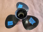 Aluminum 12 1/4" 9P Quicksilver Black Diamond Prop, QA2062X, Flo Torq, P11015. Fixed Price $36.00.