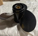 Propeller Black Aluminum 9 1/4" X 10" Pitch Right Hand 3 Blade Marine Boat. Fixed Price $30.00.