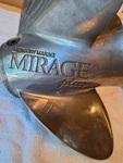 Mercury Counter Rotating 14 1/2" X 25P Mirage Ss Prop, 48-13707, Good Spline. Fixed Price $400.00.