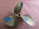 Left Hand Ni-bral 14" X 18P Oj Johnson Inboard Prop, 1/8" Bore, 14LH18, P7576. Fixed Price $308.00.