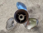 13 3/4" X 21P Quicksilver Ss Prop, 48-73982-21, Needs Work, Mercury 4.75" P10904. Fixed Price $25.00.