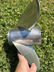 Michigan Wheel Rapture Stainless Steel Propeller 13-1/4 X 17 Spline Omc V4. Fixed Price $120.00.