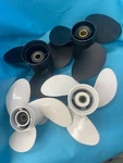 Lot Of 4 Boat Propellers, Solas 3 Blade 8.5 X 6.5 For Yamaha ?. Fixed Price $90.00.