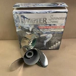 New Twister Stainless Left-hand Outboard Propeller 13 7/8 X Part # 223056. Fixed Price $89.00.