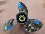 14" Suzuki Stainless Steel Propeller, 4.25" Gearcase, 3RX14X24P, P11207. Fixed Price $399.00.