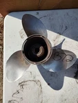 Quicksilver Propeller 19 Pitch Rh 48-66138A4 15 Spline B73. Fixed Price $75.00.