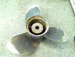 Used Stainless Propeller Johnson/evinrude Omc 431930 Left Hand Rot 15 Dia X 17P. Fixed Price $89.99.
