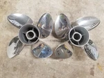 New Pair Of Blade 14 1/8" X 18P Evinrude Johnson Cyclone Ss Props, #1970 #1971. Fixed Price $834.00.
