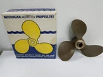 Michigan Smc 54 Johnson Evinrude Brass 3 Blade Propeller 10 1/2 - Box. Fixed Price $95.00.