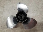 12" X 11P Yamaha Stainless Steel Propeller, 11-G, 13 Spline Hub, P6644. Fixed Price $145.00.