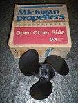 Michigan Propellers PM-27 Aluminum 9.25" X 9" 3-BLADE New PM27 032025. Fixed Price $39.99.
